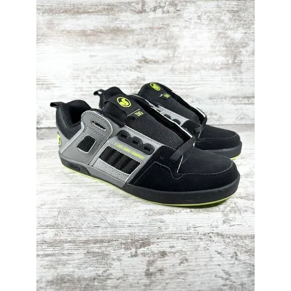 UNWORN Men’s DVS Comanche 2.0 Black/Gray/Green Nubuck Skate Shoes SAMPLE Sz 9