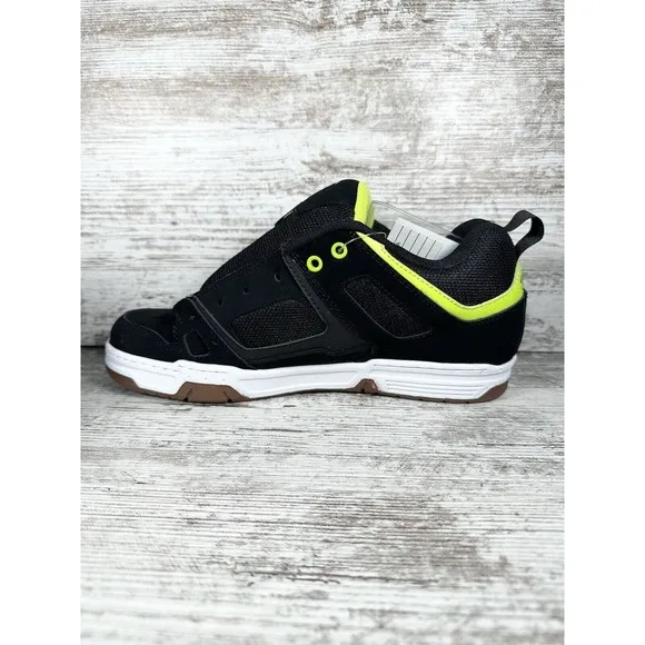 UNWORN Men’s DVS Gambol Black/Lime Green Nubuck SAMPLE Skate Shoes Sz 9