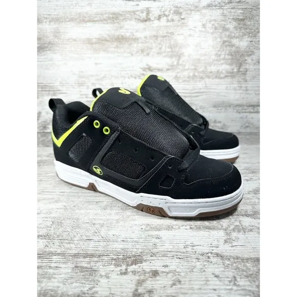 UNWORN Men’s DVS Gambol Black/Lime Green Nubuck SAMPLE Skate Shoes Sz 9