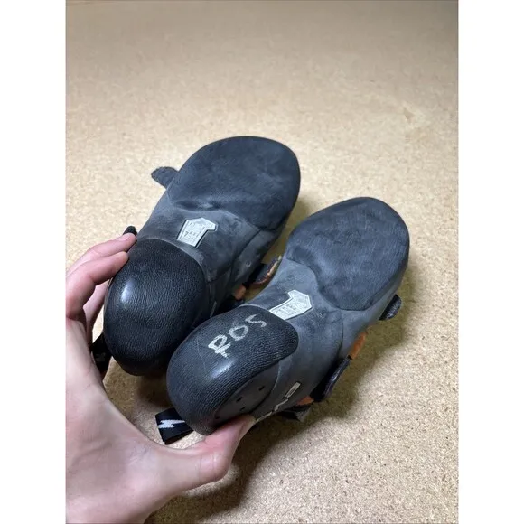 Used First Gen Evolv Shaman Rock Climbing Shoes US 8.5 EUR 41.5 Orange Black
