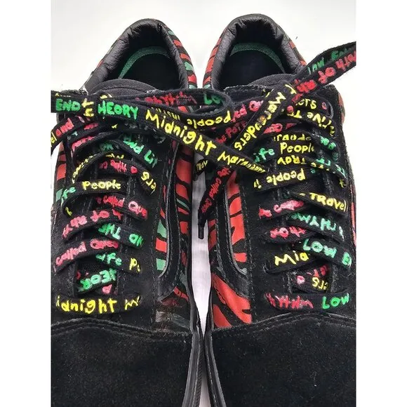 VANS A Tribe Called Quest Old Skool Shoes Mens Size 7.5 Womens 9 Skater Sneaker