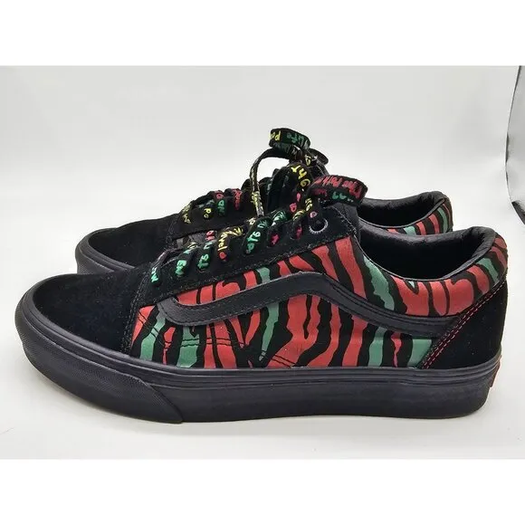 VANS A Tribe Called Quest Old Skool Shoes Mens Size 7.5 Womens 9 Skater Sneaker