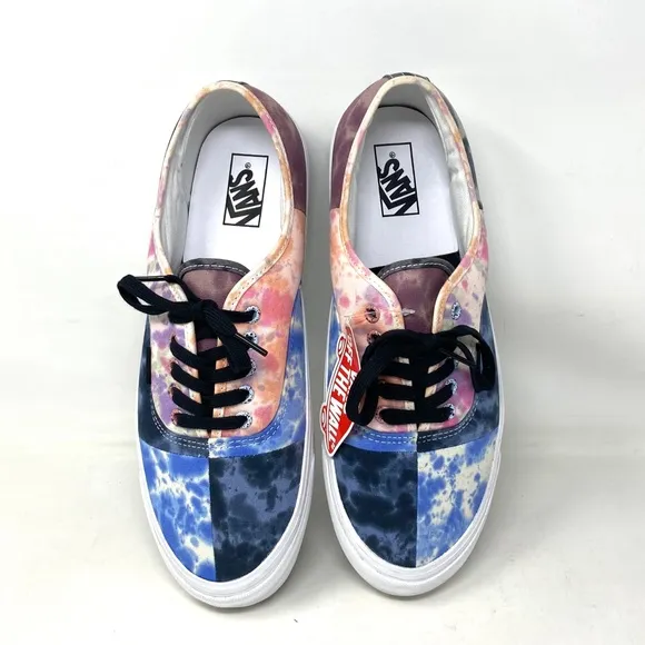 VANS Anaheim 44D Skate Shoes Low Multi Blue Canvas Men Size Sneaker VN0A54F9AXJ