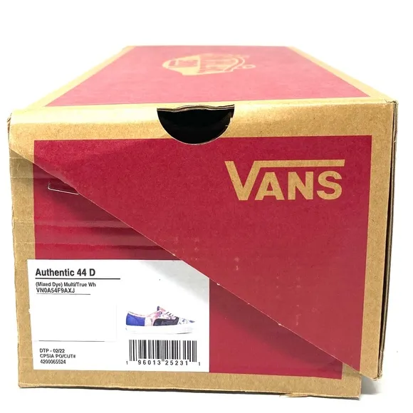 VANS Anaheim 44D Skate Shoes Low Multi Blue Canvas Men Size Sneaker VN0A54F9AXJ