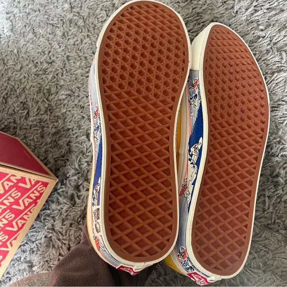 Vans Anaheim Factory Authentic 44 yellow skate shoes size 10