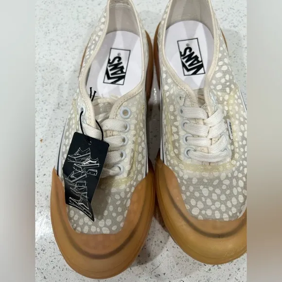 Vans authentic DX modular swap it white dot mesh skate shoes women size 7.5 NWOB