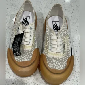 Vans authentic DX modular swap it white dot mesh skate shoes women size 7.5 NWOB