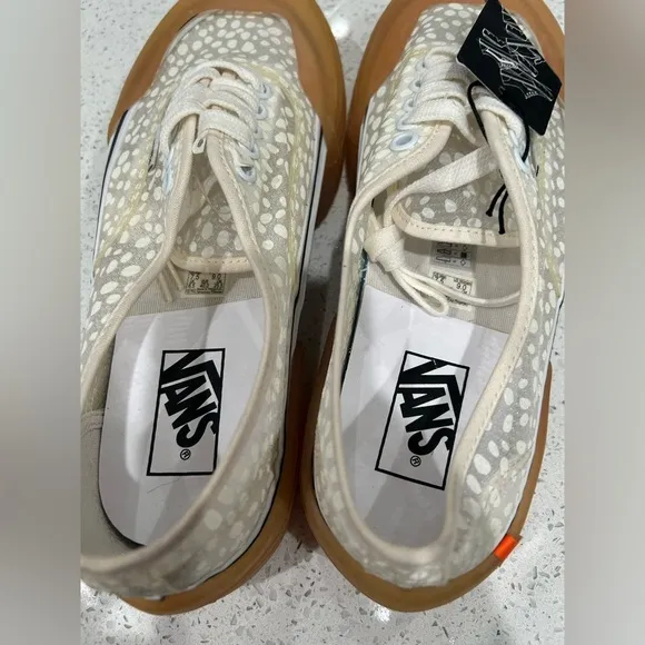 Vans authentic DX modular swap it white dot mesh skate shoes women size 7.5 NWOB