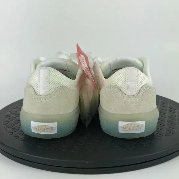 Vans Ave Pro White/Blue Athletic Skate Shoes Youth Size 3.5Y