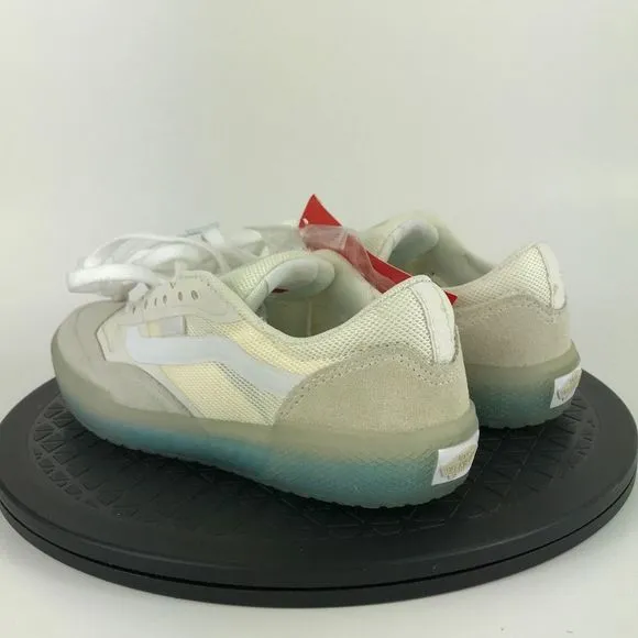Vans Ave Pro White/Blue Athletic Skate Shoes Youth Size 3.5Y