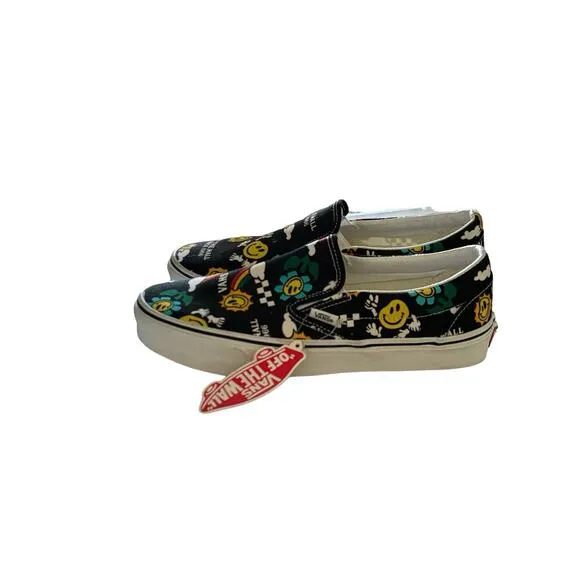 VANS Better Day Slip-on Skate Shoes Low Sneakers Black/White VN0A7VCF936 Sz 9.5
