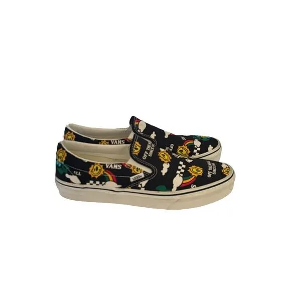VANS Better Day Slip-on Skate Shoes Low Sneakers Black/White VN0A7VCF936 Sz 9.5
