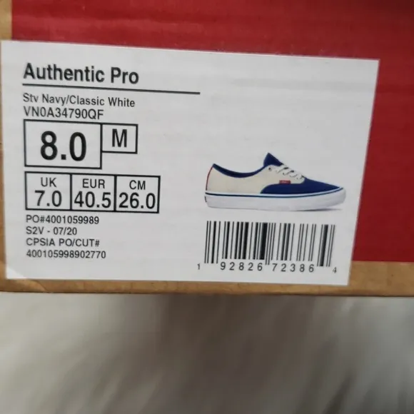 Vans Blue suade Navy and white
