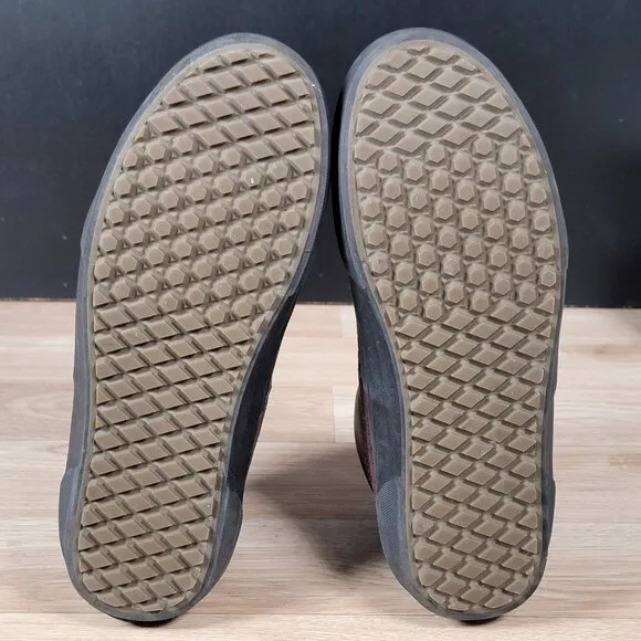 Vans Civilware Buffalo Trail Mid Shoes Mens Size 8.5 Brown Black Skate Athletic