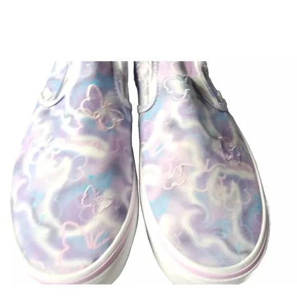 Vans Classic Slip-0n Butterfly Dreams Sneakers Women's Size 9 Platform Shoes