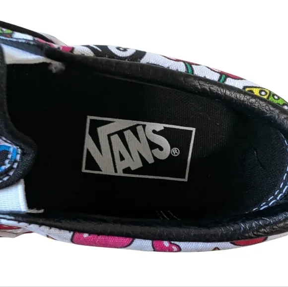 VANS Classic Slip-on Shoes  Dice Cherries / 8-Balls Eyeballs...Size 5.5