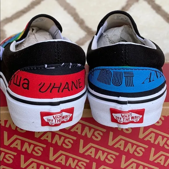 ••VANS CLASSIC SLIP-ON VANS SPIRIT MULTI/TRWHT WMN
