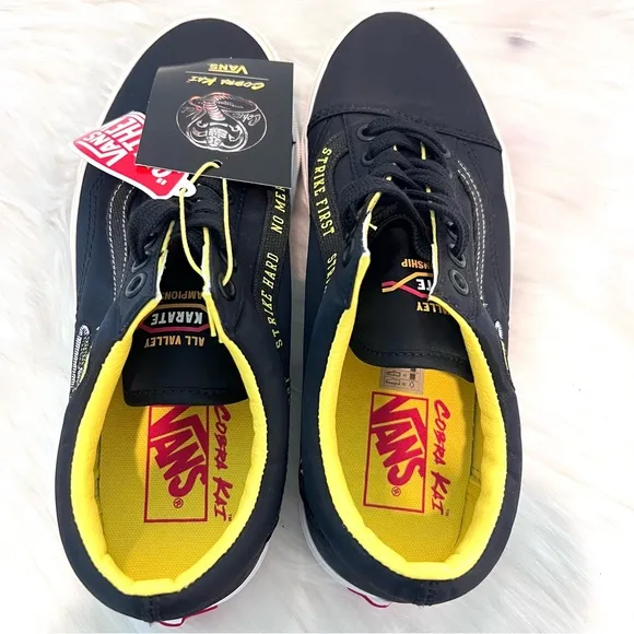 Vans Cobra Kai Low Skate Shoes Sneakers Tennis Shoes Old Skool Men 7.5  Women 9