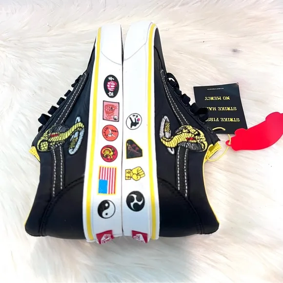 Vans Cobra Kai Low Skate Shoes Sneakers Tennis Shoes Old Skool Men 7.5  Women 9