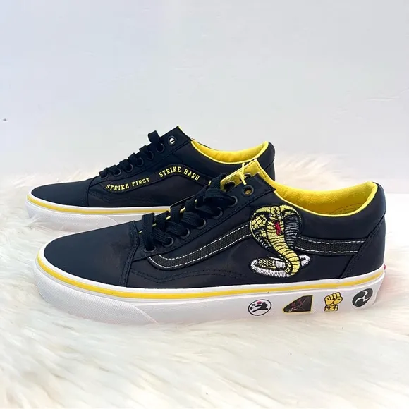 Vans Cobra Kai Low Skate Shoes Sneakers Tennis Shoes Old Skool Men 7.5  Women 9