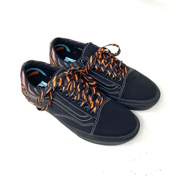 VANS ComfyCush Old Skool Canvas Black Orange Low Shoes Skate For Men VN0A5DYC9KH
