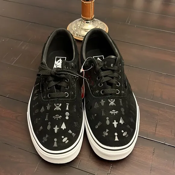 Vans Era Area 66 shoes sneakers new black white mens sizes Alien skate
