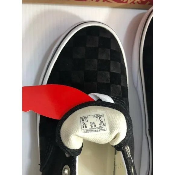 Vans Era (Deboss Checkerboard) Black White Shoes