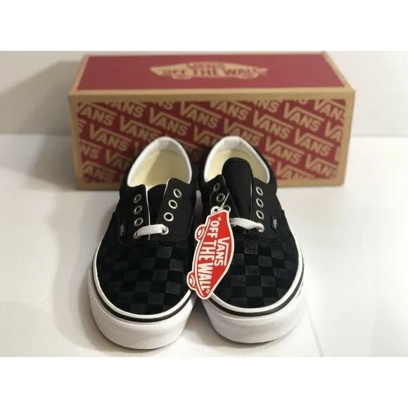 Vans Era (Deboss Checkerboard) Black White Shoes