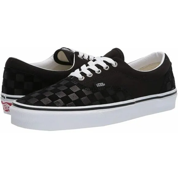 Vans Era (Deboss Checkerboard) Black White Shoes