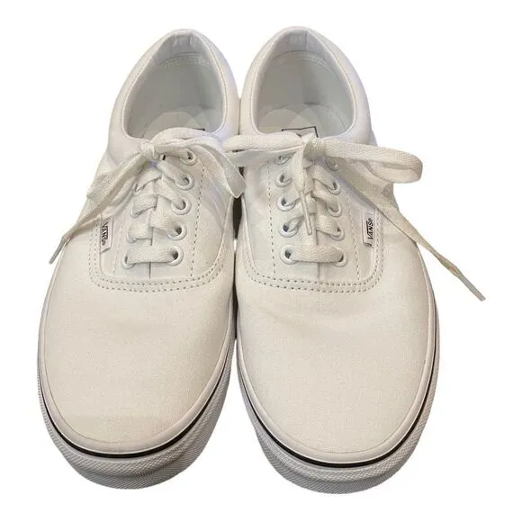 Vans Era Low Top White Men's Women's Canvas Skate Shoes Sneakers NEW 9