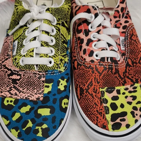 Vans ERA PATCHWORK leopard snake Green black