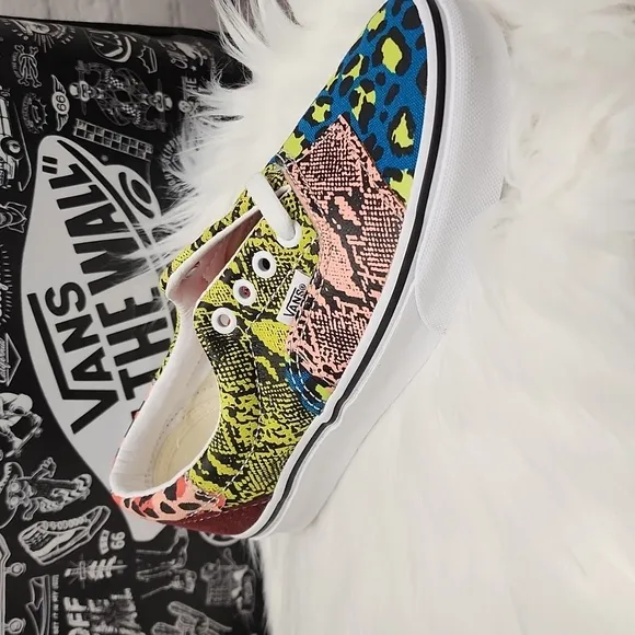 Vans ERA PATCHWORK leopard snake Green black