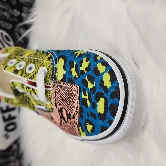 Vans ERA PATCHWORK leopard snake Green black
