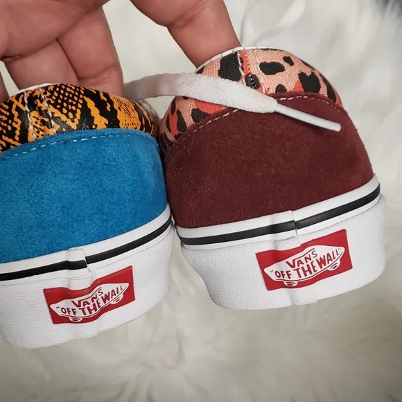 Vans ERA PATCHWORK leopard snake Green black