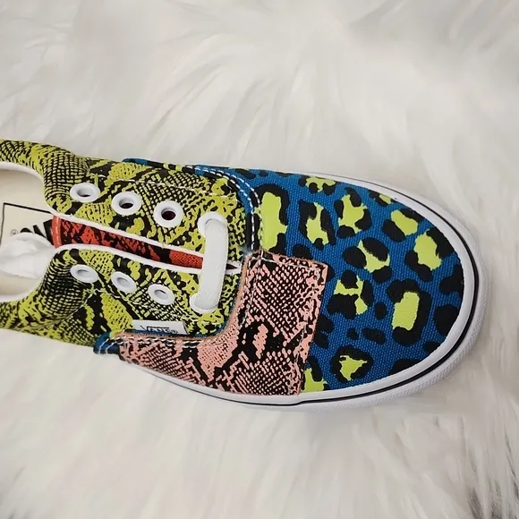 Vans ERA PATCHWORK leopard snake Green black