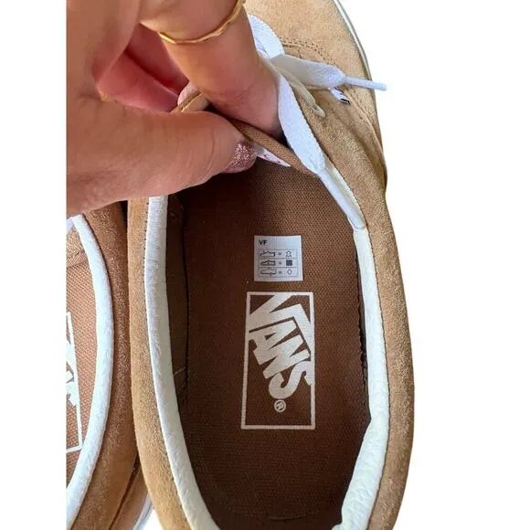 Vans Era Tobacco Brown Pig Suede Water Repellent Laced Skate Shoes - M8 / W 9.5