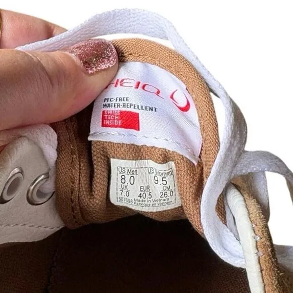 Vans Era Tobacco Brown Pig Suede Water Repellent Laced Skate Shoes - M8 / W 9.5