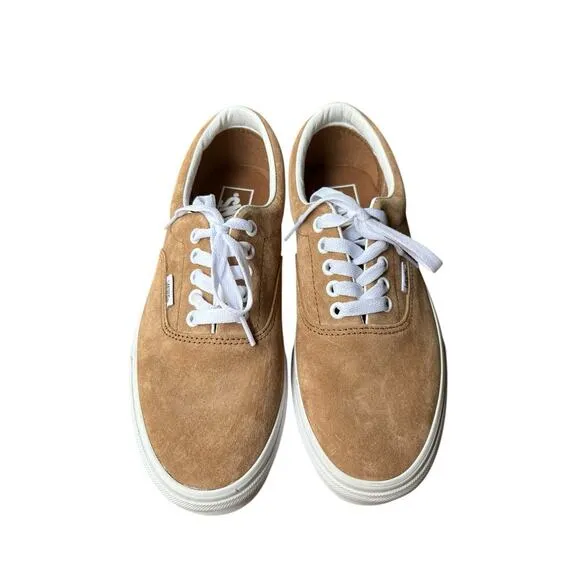 Vans Era Tobacco Brown Pig Suede Water Repellent Laced Skate Shoes - M8 / W 9.5