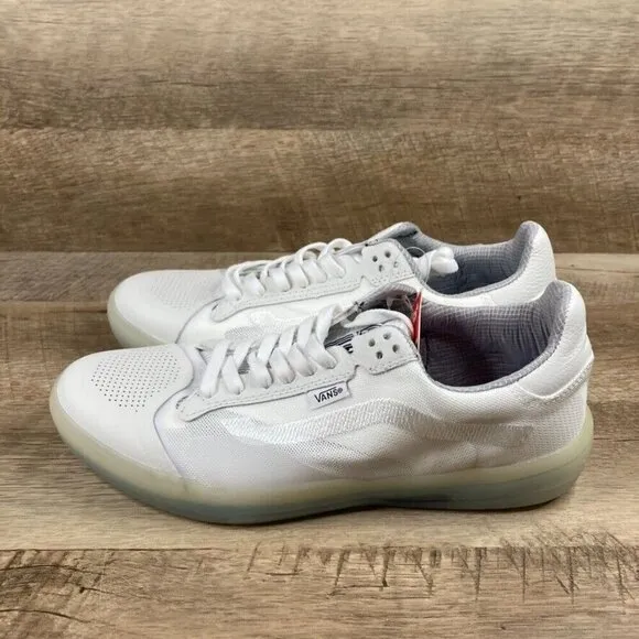 VANS EVDNT Ultimate Waffle Skate Shoes White/White Mens 8.5 Womens 10 NEW