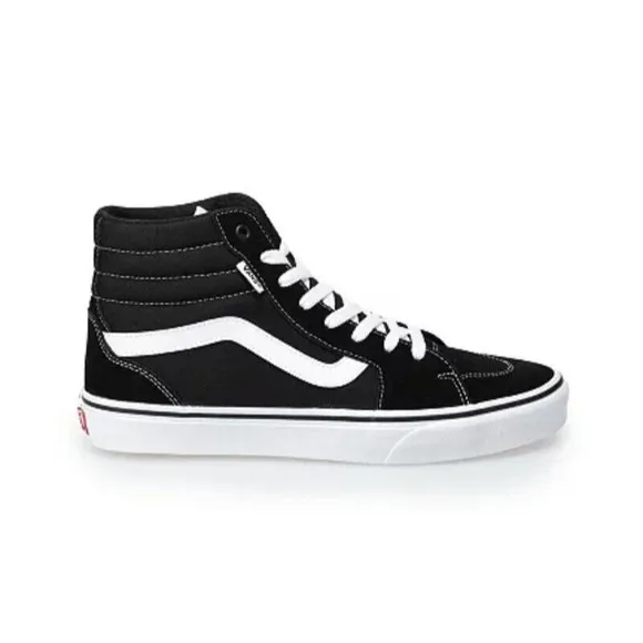 VANS FILMORE Hi Mens Black &amp; White Athletic Skate Shoes VN0ASHZLIJU SZ US 7 NIB