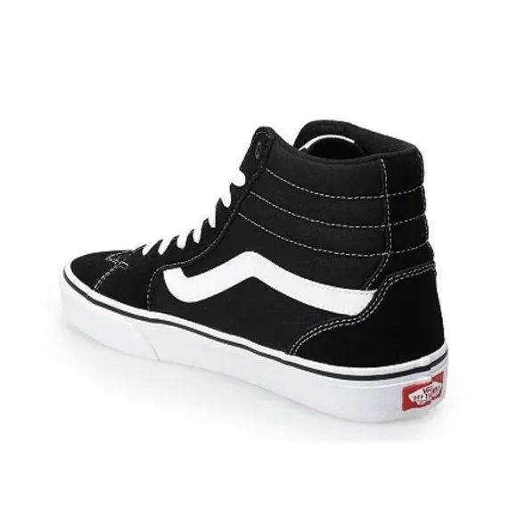 VANS FILMORE Hi Mens Black &amp; White Athletic Skate Shoes VN0ASHZLIJU SZ US 7 NIB
