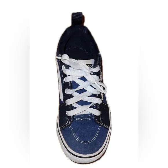 Vans Filmore Otw Sidewall Youth Kids Blue/White Skate Shoes