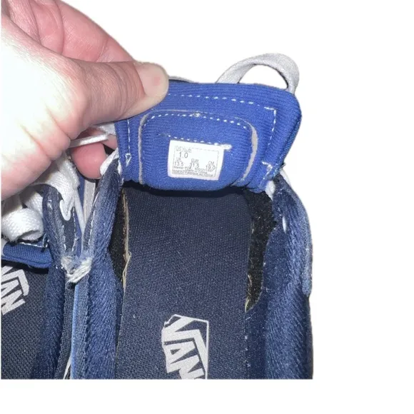 Vans Filmore Otw Sidewall Youth Kids Blue/White Skate Shoes