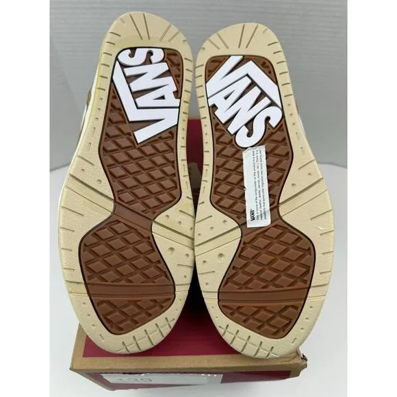 Vans Hylane Skate Brown White Gum VN000D1JBRO Men's Size 7.5 Skateboard Shoes