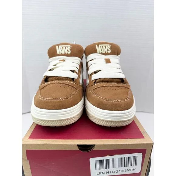 Vans Hylane Skate Brown White Gum VN000D1JBRO Men's Size 7.5 Skateboard Shoes