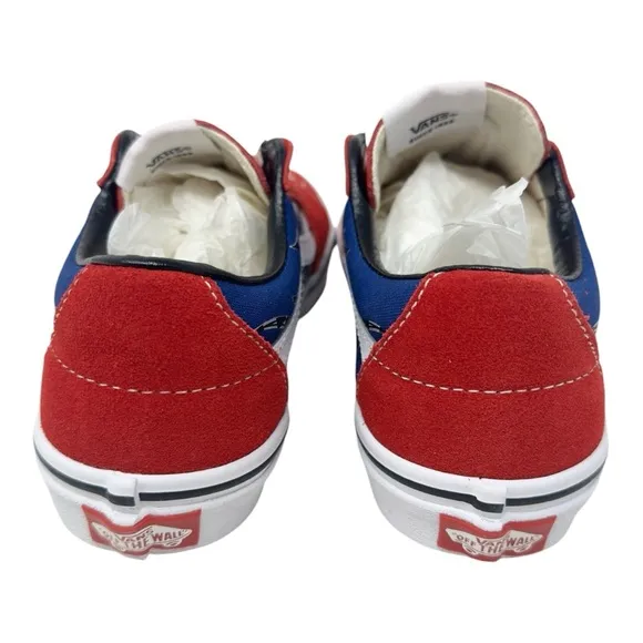 Vans Kids Unisex Sk8-Low Reflective Flame Sneaker Scarlet/Multi Size 3