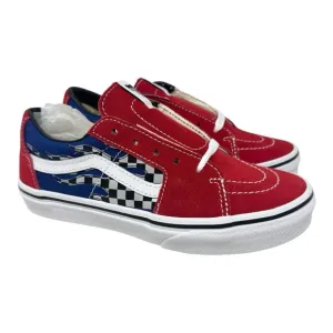 Vans Kids Unisex Sk8-Low Reflective Flame Sneaker Scarlet/Multi Size 3