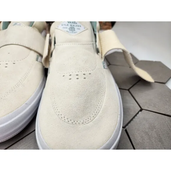 Vans Kyle Pro 2 Antique White Men Classic Skate Shoes Size 11.5 Cream Mint Rare