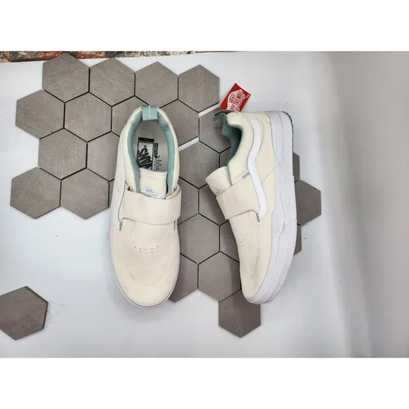 Vans Kyle Pro 2 Antique White Men Classic Skate Shoes Size 11.5 Cream Mint Rare