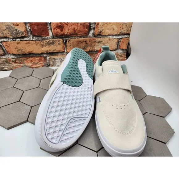 Vans Kyle Pro 2 Antique White Men Classic Skate Shoes Size 11.5 Cream Mint Rare